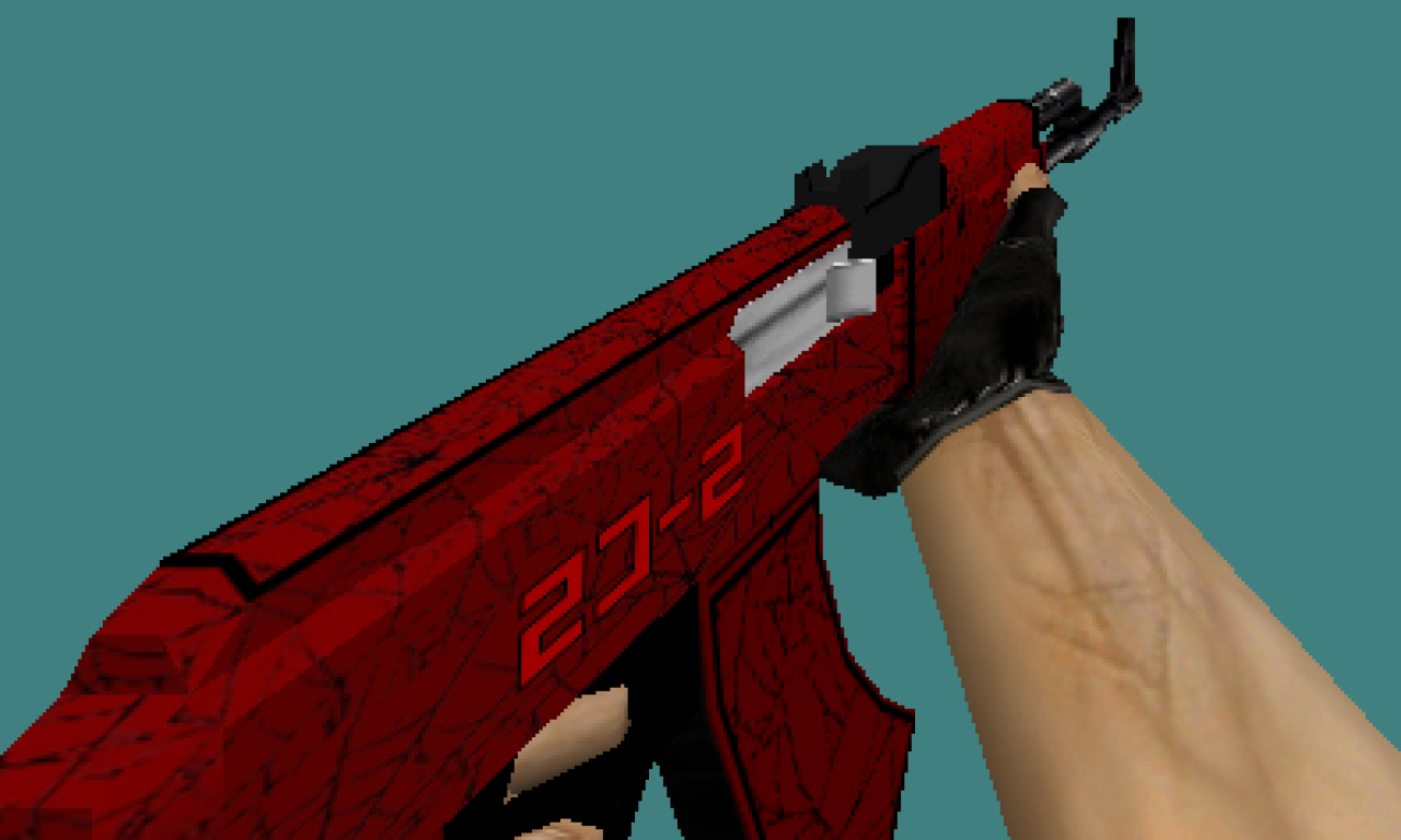 CS 1.6 Crimson skin pack (knife, deagle, ak47, m4a1, awp)